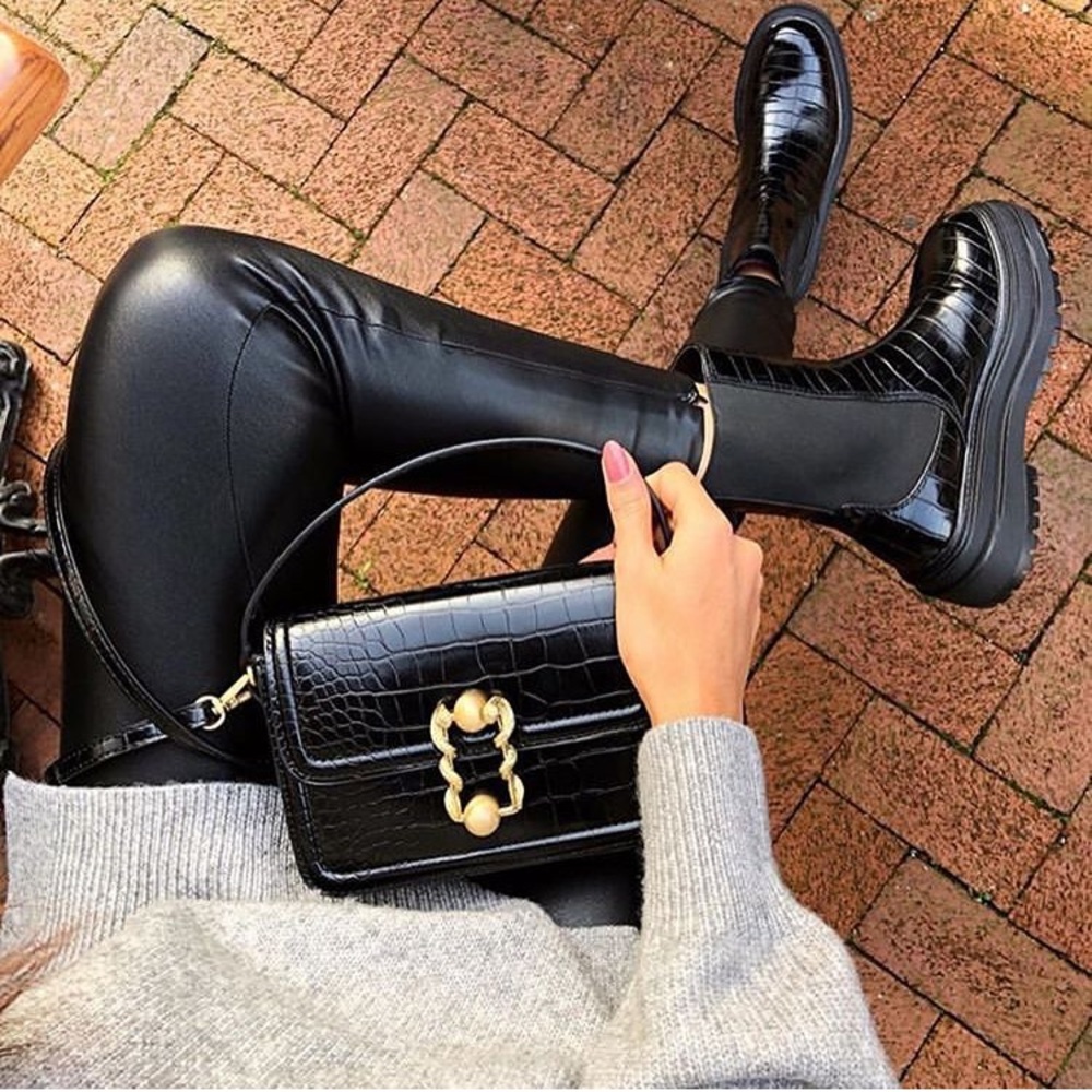 Zara lug-sole boots